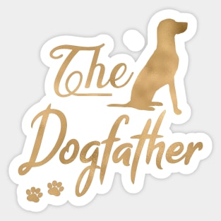 Vizsla Dogfather Sticker